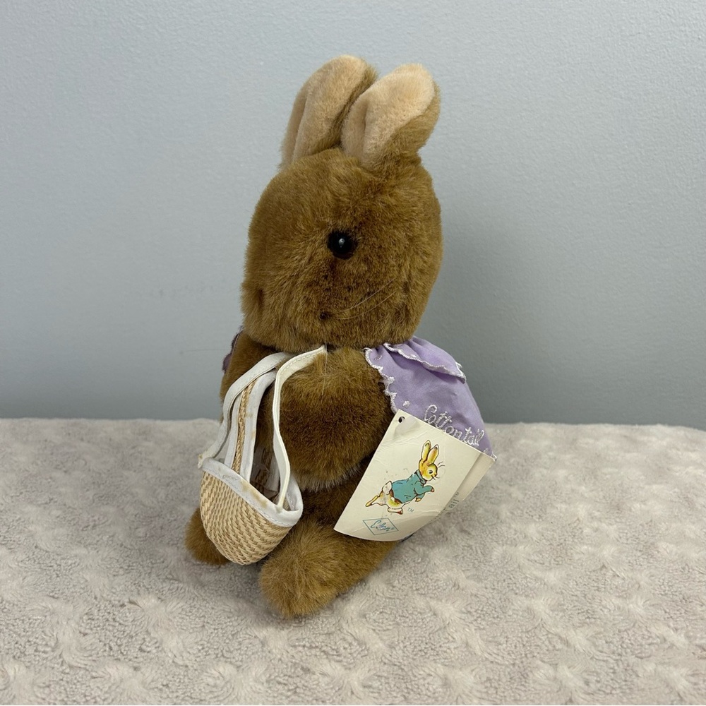 Eden Toys Cottontail Bunny Rabbit Plush Stuffed Animal Beatrix Potter Purple